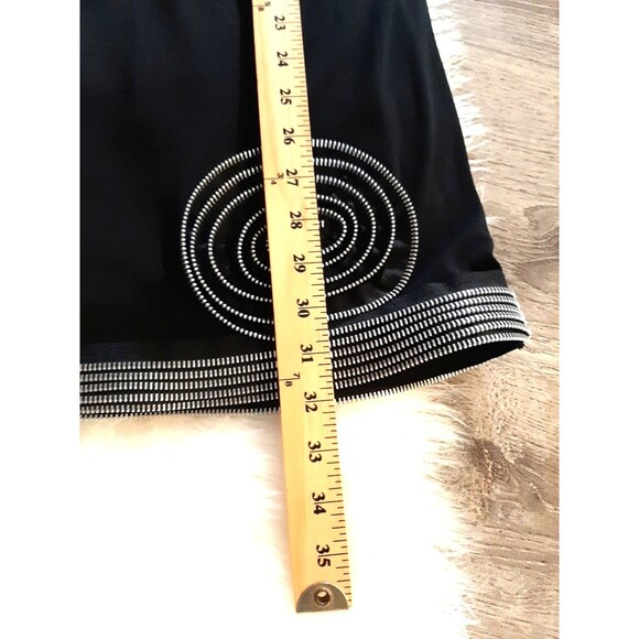 Sohung Designs Women's Size L Black Dress w/ Silver Wire Embellishments Rosettes - Picture 9 of 9